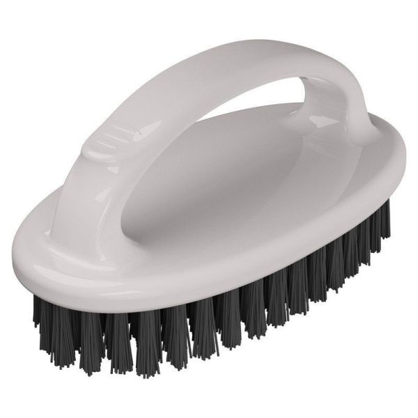 Щетка-шробер для пола пластик Rimo с ручкой 16см, щетина ultra жесткая светло-серая (55)223208821/04