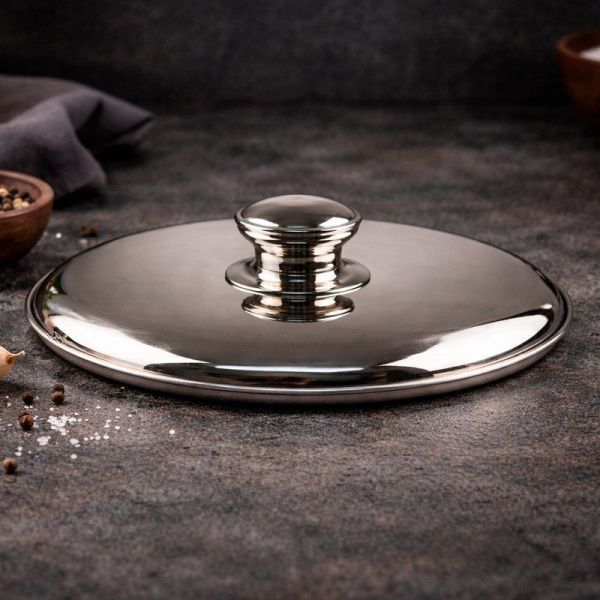 Кастрюля 16,2л 30*23см нерж.сталь с мет.крышкой индукция JC-18166