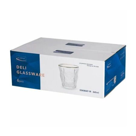 Стаканы набор 6шт 260мл стекло DSKB047-1R (8)