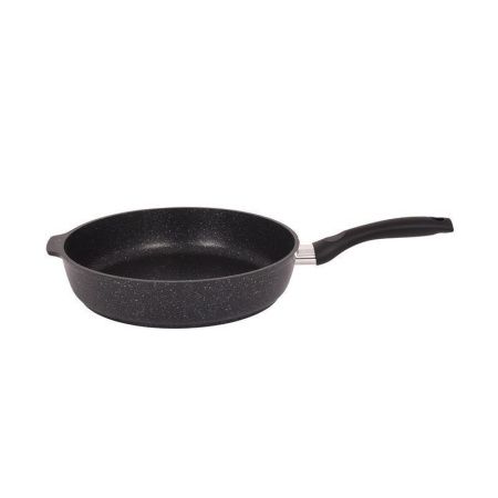 Сковорода 28см h6,5см алюминий АП без крышки с несъемной ручкой темный мрамор (4)