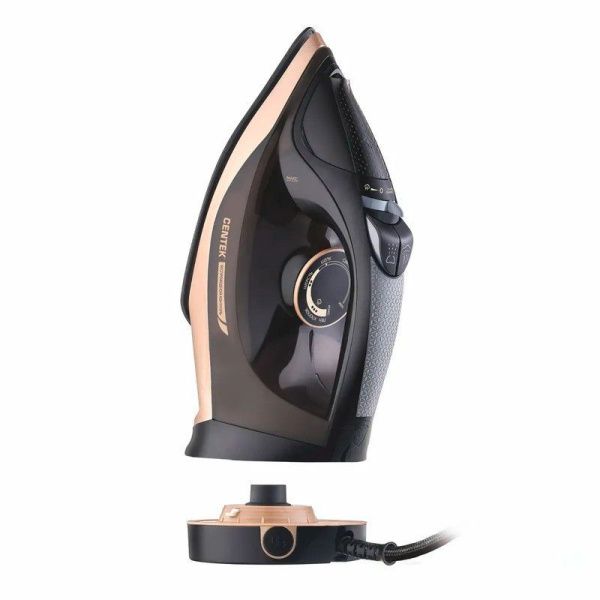 Утюг пластик Centek CT-3303 3300Вт беспроводной, керам.подошва, Капля-стоп, подзарядка (6)