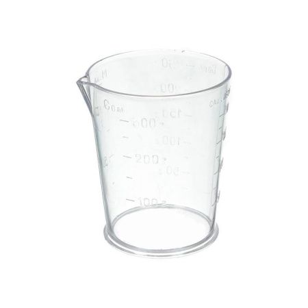 Мерный стакан 250гр. пластик PS ПУ-011К (100)