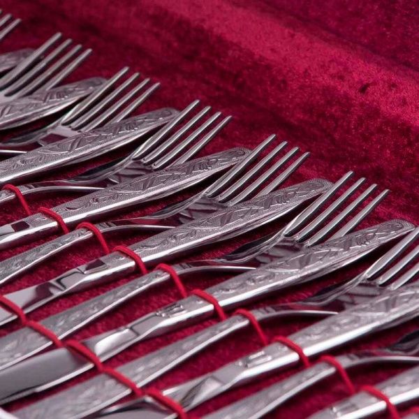 Набор столовых приборов 48пр нерж.сталь 18/0 УРАЛОЧКА с ЭИП б/н д/к н39 М13 (5)