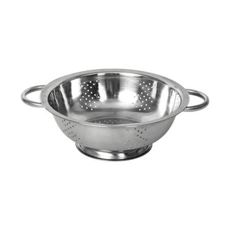 Дуршлаг нерж.сталь с 2-мя ручками на ножке 24см MD-24-842 (100)