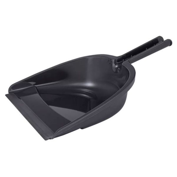 Щетка-сметка с совком 320*230*112мм пластик/нейлон темно-серый (12)