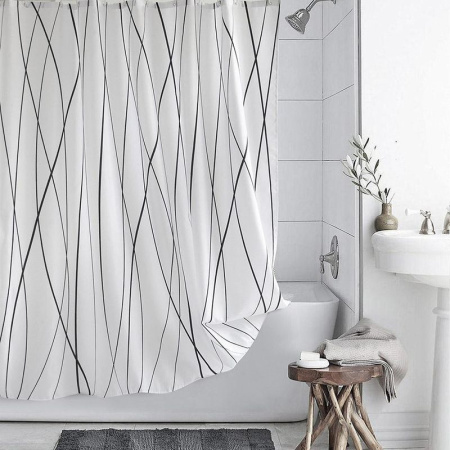 Штора для ванной 180*180см полиэстер (50)