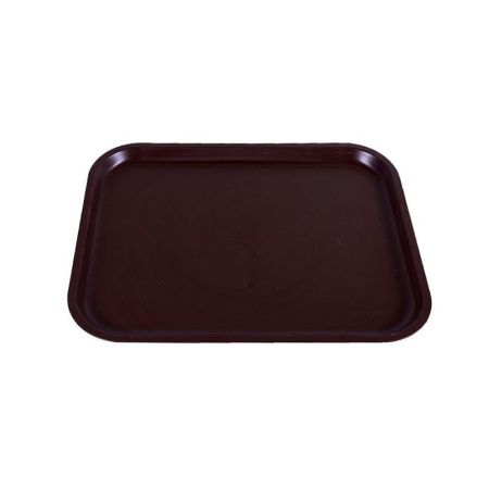 Поднос 45,9*35,9*2,1см пластик шоколадный ударопрочный прямоугольный П459/359/21-03 (25)