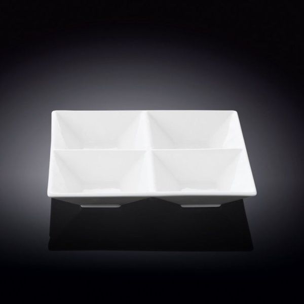 Менажница 4 секции фарфор 15см WL-992017 / A (6/36)