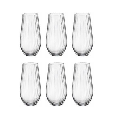 Стаканы для воды набор 6шт 580мл стекло КОЛУМБА Optic 91E/2SG64/0/00000/580-664 (8)