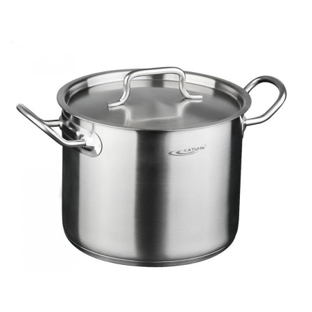 Кастрюля 5л 20*16см нерж.сталь ОБЩЕПИТ мет.крышка индукция КТ-ОБ-05 (2)