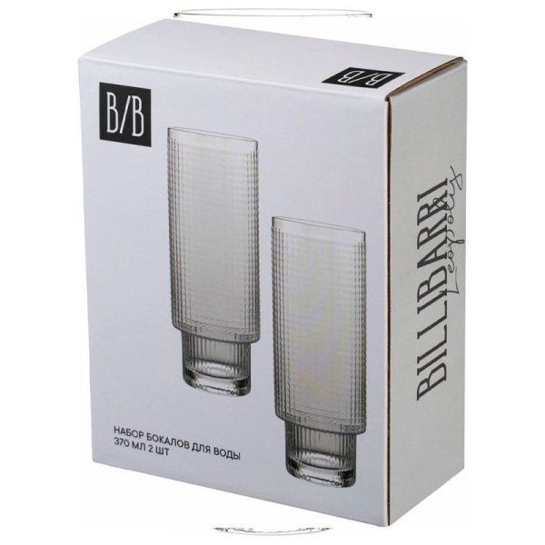 Бокалы для воды набор 2шт 370мл стекло BILLIBARRI LEOPOLIS (12)