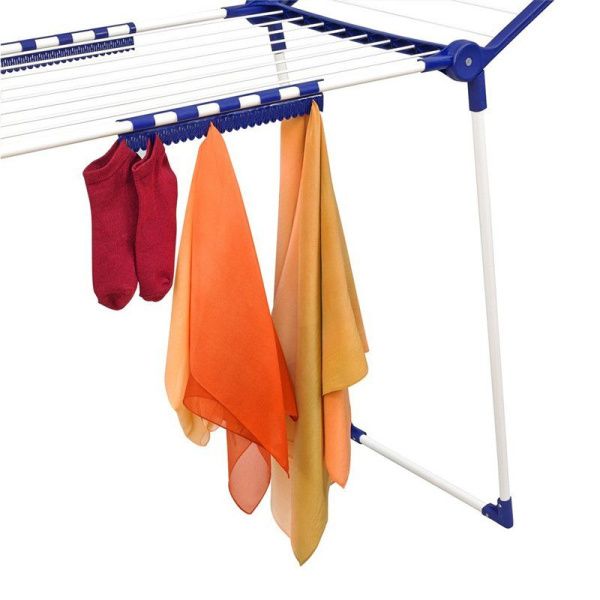 Сушилка для белья напольная 24м h112см металл Люкс белая (5)