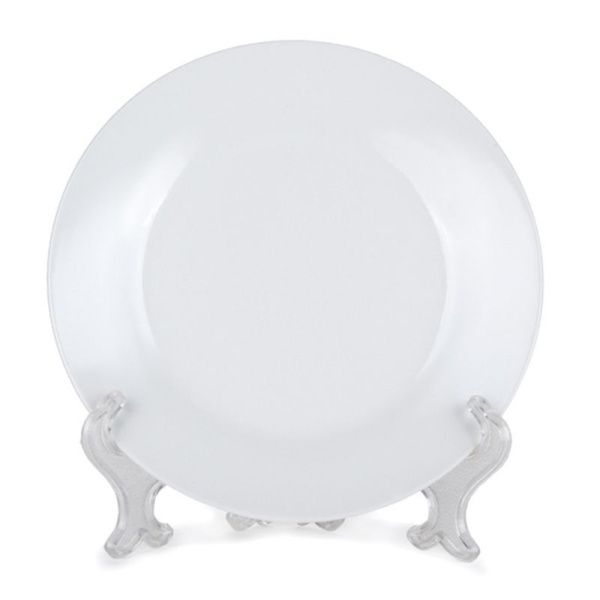 Тарелка мелкая 20см фарфор белая (12/72)