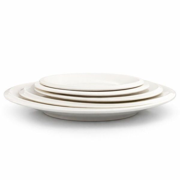 Блюдо круглое 30см фарфор БЕЛЫЙ МОНО 12" JC-17807 (20)