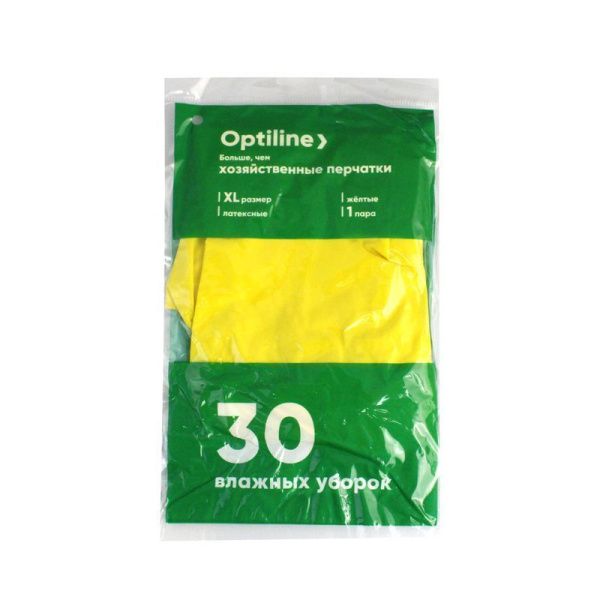 Перчатки резиновые р-р XL OPTILINE (240) ВЫВОД