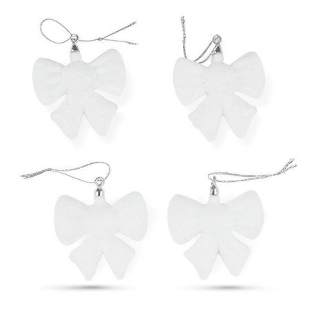 Игрушки новогодние на елку БАНТ набор 4шт 5*6см пенопласт OSNN21-131/JC-16381 (1000)