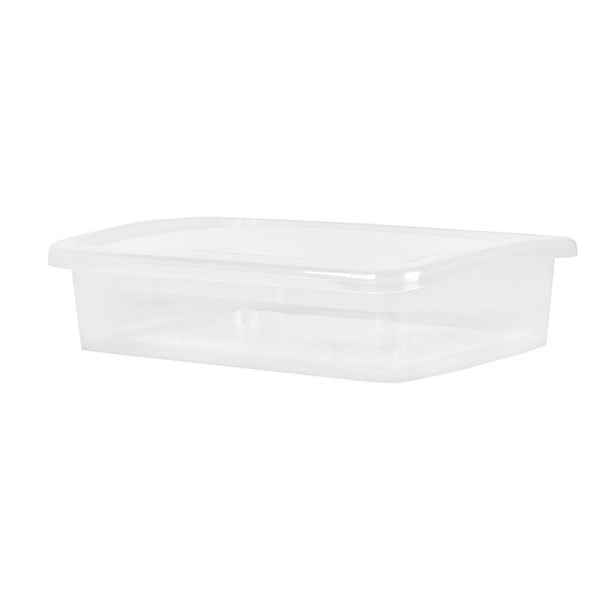 Ящик для хранения 5л 37*27,4*9,5см пластик Laconic прозрачный кристалл (6)