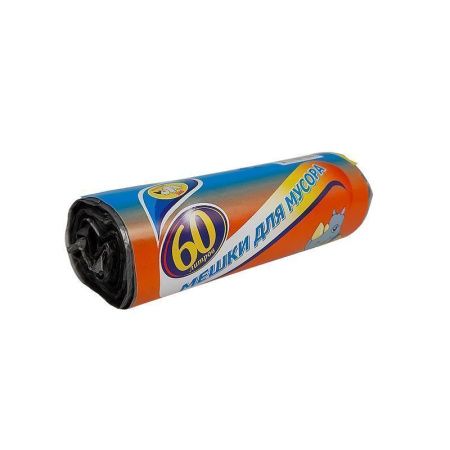 Пакеты для мусора 60л/30шт 8мкр полиэтилен (30)