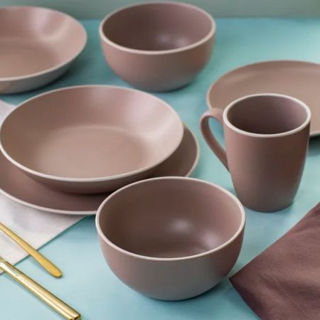 Тарелка мелкая 24см керамика SCANDY CAPPUCCINO обеденная TDP540 (6/24)