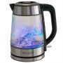 Чайник электрический 1,7л стекло 2200Вт DELTA LUX DE-1024 черный (6)
