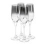 Бокалы для шампанского набор 4шт 160мл стекло СЕРЕБРЯНАЯ ДЫМКА (6)
