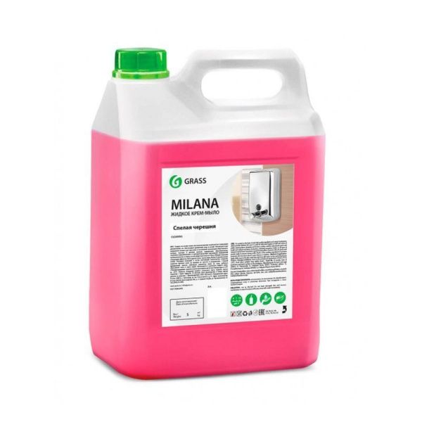 Крем-мыло жидкое 5л MILANA Спелая черешня (4)