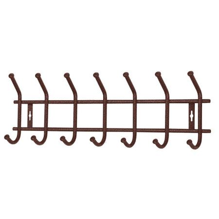 Вешалка 7 крючков настенная 665*192*80мм металл ВНТ7М медный антик (5)