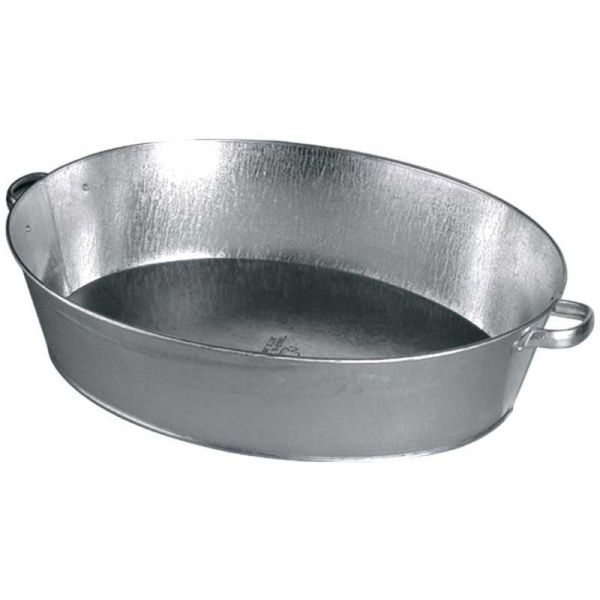 Таз 27л оцинкованный овальный 3-50117 (5)