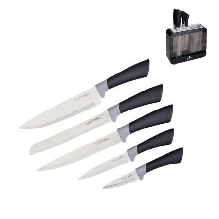 Набор ножей 5пр нерж.сталь на пласт.подставке (6)