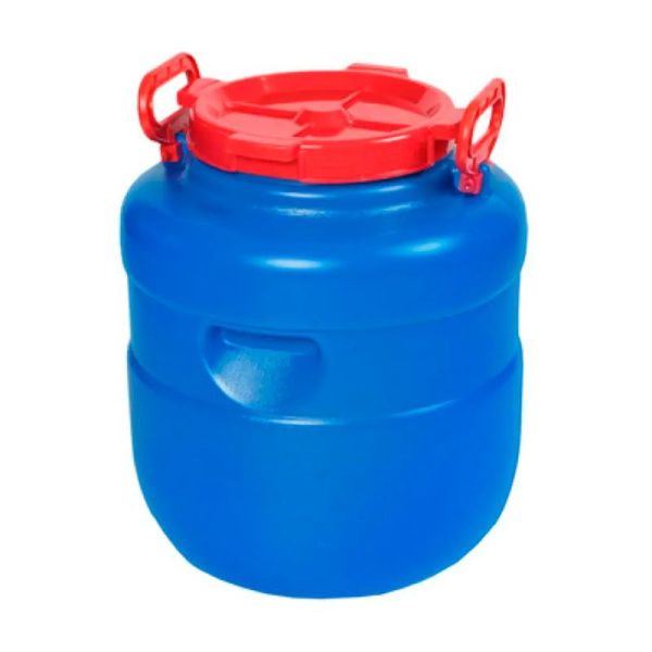 Бочка 30л пластик ДАЧНАЯ круглая цветная (3)