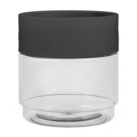Банка для сыпучих продуктов 500мл пластик Asti черный (24) 221102630/02