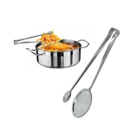 Шумовка - щипцы 29*9,5см нерж.сталь ФРИТЮР NEW AN50-101 (12)