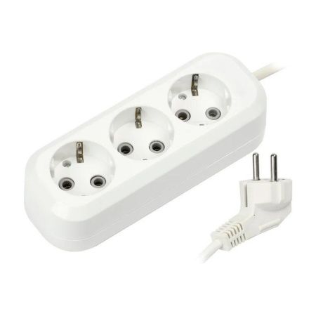 Удлинитель с заземлением 3 гнезда 5м 16А/3,5кВт ПВС3х1,0  Smartbuy SBE-16-3-05-Z (40)