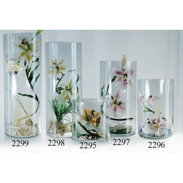 Ваза для цветов 10,9л h40см d20см стекло ТРУБКА (1)