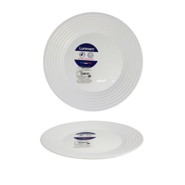 Тарелка мелкая 25см стеклокерамика АРЕНА обеденная 50993 (24)