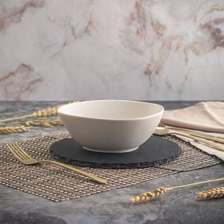 Салатник 16см фарфор ROCK WHITE треугольный DM8014-6 (6)