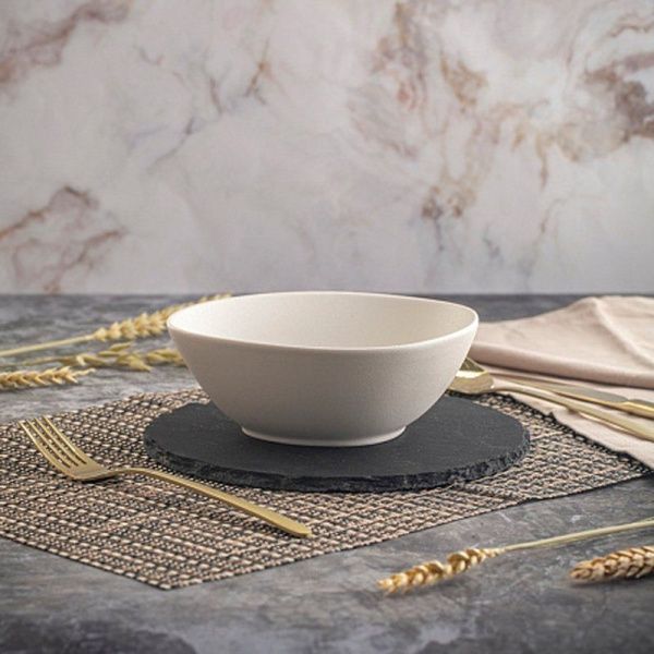 Салатник 16см фарфор ROCK WHITE треугольный DM8014-6 (6)