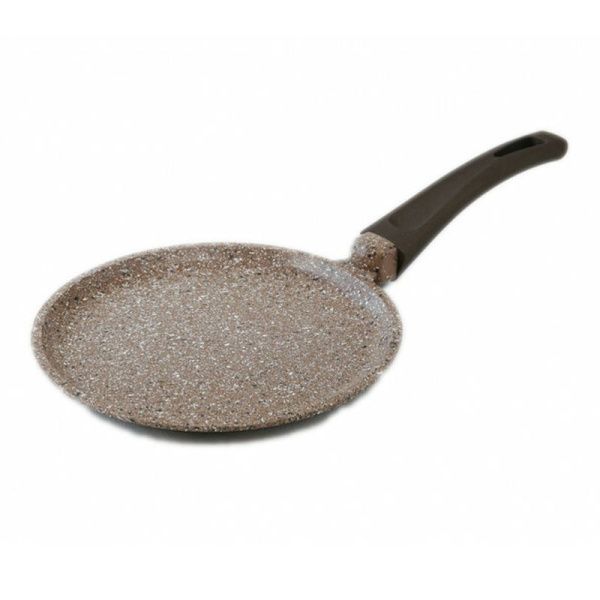 Сковорода блинная 24см алюминий АП 4-х слойное АЛТАЙ бронзовая крошка ручка soft-touch (10)