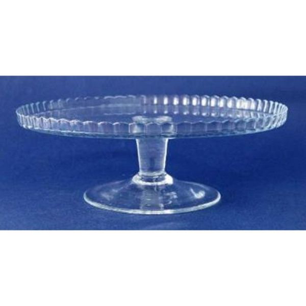 Подставка для торта на ножке 28*17см стекло ПАТИССЕРИ (бортик вверх) (1)
