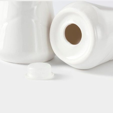 Набор для специй 3пр (солонка, перечница, салфетница) фарфор на дерев подставке Bella Tenero (36)