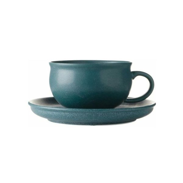 Чайный набор 2пр керамика BILLIBARRI HAPPY MUMMY на 1 персону 250мл бирюза (6)