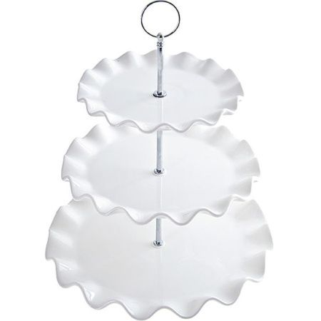 Этажерка сервировочная 3 яруса 28/23,5/18,5см керамика LR28953 (12)