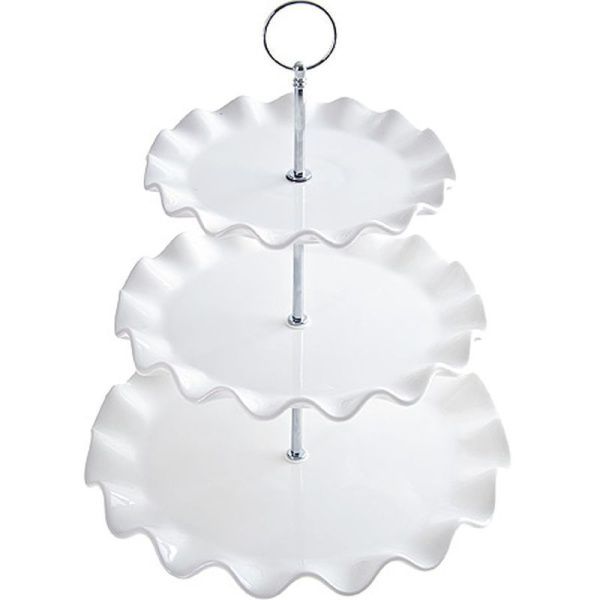 Этажерка сервировочная 3 яруса 28/23,5/18,5см керамика LR28953 (12)