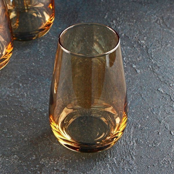 Стаканы набор 4шт 350мл стекло ЗОЛОТОЙ МЕД высокие (4)