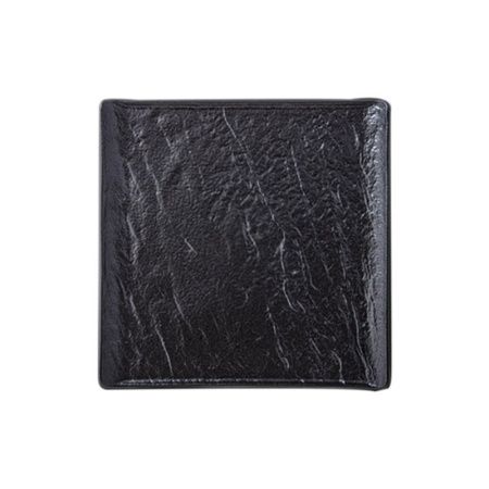 Тарелка мелкая 17*17см фарфор Slatestone черный квадратная WL-661105/A (6/48)