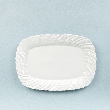 Блюдо 20*14*2см фарфор МАРШМЕЛЛОУ прямоугольное (12/48)