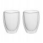 Стаканы с двойными стенками набор 2шт 350мл стекло (24)