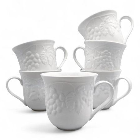 Кружки набор 6шт 350мл фарфор ВИНОГРАДНАЯ ЛОЗА (6)