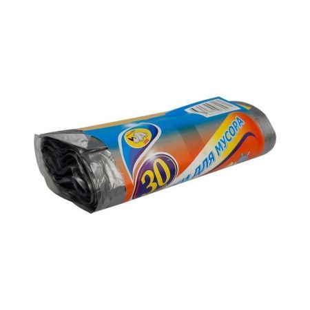 Пакеты для мусора 30л/30шт 6мкм полиэтилен (50)