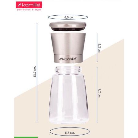 Набор мельниц для перца 2пр 160мл 13,7*6,7см акрил арт.7016 (24)